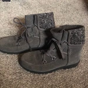 Warm gray boots